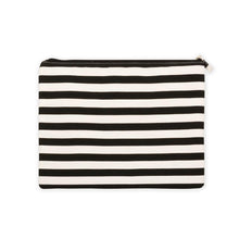 Load image into Gallery viewer, Black stripe family beach pouch