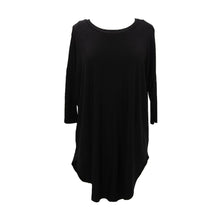Load image into Gallery viewer, Front view of our Black Slouch Tunic
