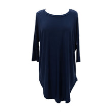 Load image into Gallery viewer, Front view of our Navy Slouch Tunic
