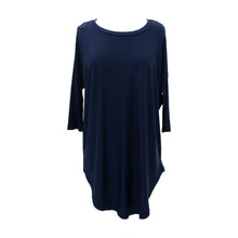 Load image into Gallery viewer, Front view of our Navy Slouch Tunic