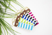 Load image into Gallery viewer, Stripe Snap Key Fob