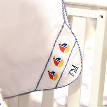 Load image into Gallery viewer, Monogrammed Smocked Blanket