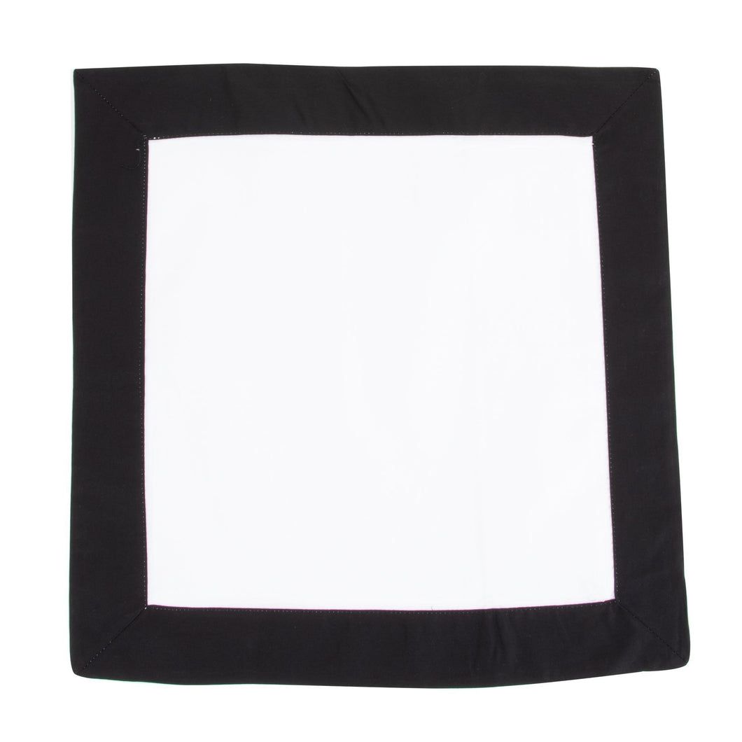 Flat view of our Black Throw Pillow Cover