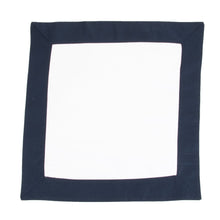 Load image into Gallery viewer, Flat view of our Navy Throw Pillow Cover
