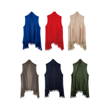 Load image into Gallery viewer, Front view of our Tassel Vests