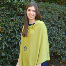 Load image into Gallery viewer, Lifestyle view of our Navy Quatrefoil Wrapped Necklace