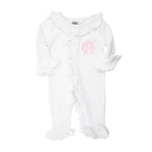 Load image into Gallery viewer, Homecoming Ruffle Onesie 0-6 Months