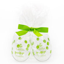 Load image into Gallery viewer, Wrapped Wine Glass Set