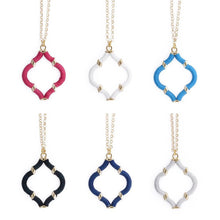 Load image into Gallery viewer, Collection of Wrapped Quatrefoil Necklace