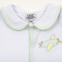 Load image into Gallery viewer, Baby onesie collar close-up
