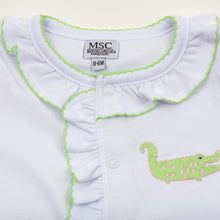 Load image into Gallery viewer, Baby onesie collar close-up
