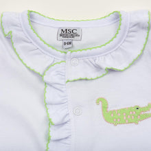 Load image into Gallery viewer, Baby onesie collar close-up