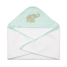 Load image into Gallery viewer, Elephant Blue Hooded Towel