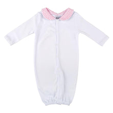 Load image into Gallery viewer, Pink Smocked Convertible Onesie 0-6 Months
