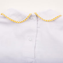 Load image into Gallery viewer, Yellow Elephant Smocked Day Gown 0-6 Months