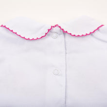 Load image into Gallery viewer, Hot Pink Ladybug Smocked Day Gown 0-6 Months