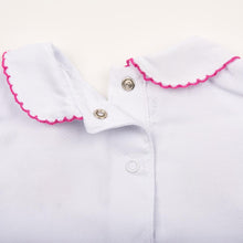 Load image into Gallery viewer, Hot Pink Ladybug Smocked Day Gown 0-6 Months