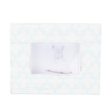 Load image into Gallery viewer, Front view of our Light Blue and White Clover Picture Frame

