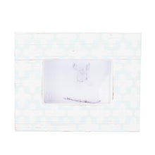 Load image into Gallery viewer, Front view of our Light Blue and White Clover Picture Frame
