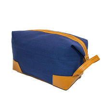 Load image into Gallery viewer, Navy canvas dopp kit