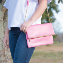 Load image into Gallery viewer, Lifestyle view of our Pink Lizard Midtown Crossbody