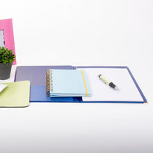 Load image into Gallery viewer, Lifestyle view of Navy Lizard Notebook Portfolio