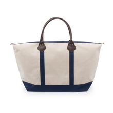 Load image into Gallery viewer, Navy jet setter duffle