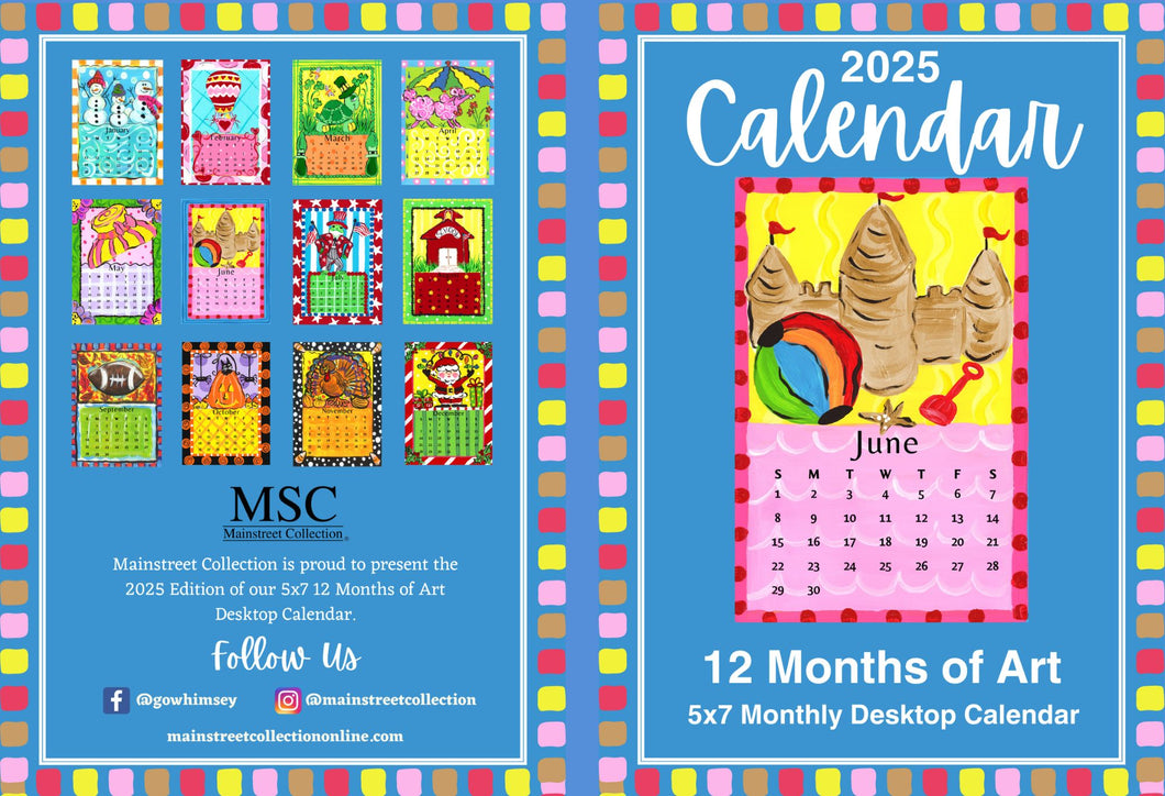 2025 5x7 Desktop Calendar Refills