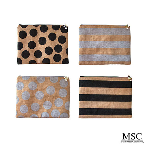 Burlap Bible Pouch Prepack 12pc