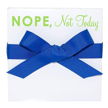 Load image into Gallery viewer, Printed notepad block with funny sayings tied with a bow
