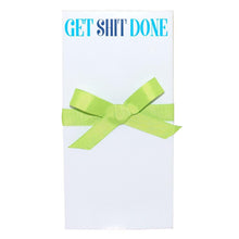 Load image into Gallery viewer, Printed notepad block with funny sayings tied with a bow
