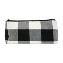 Load image into Gallery viewer, Front view of our Buffalo Check Grab and Go Pouch
