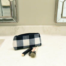 Load image into Gallery viewer, Lifestyle view of our Buffalo Check Grab and Go Pouch
