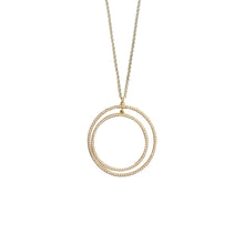 Load image into Gallery viewer, Front view of our Ivory Bead Circle Necklace
