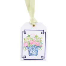 Load image into Gallery viewer, Front view of our Lime Green Southern Blooms Gift Tag
