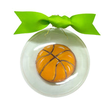 Load image into Gallery viewer, Front view of our Basketball Icon Bubble Ornament
