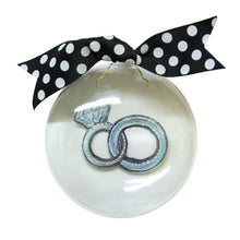 Load image into Gallery viewer, Front view of our Newlywed Icon Bubble Ornament
