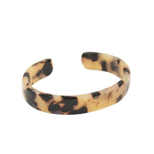 Load image into Gallery viewer, Front view of our Narrow Blonde Tortoise Cuff
