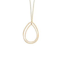 Load image into Gallery viewer, Front view of our Ivory Bead Teardrop Necklace
