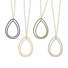 Load image into Gallery viewer, Front view of our Bead Teardrop Necklaces
