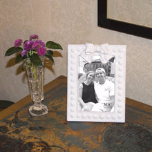 Load image into Gallery viewer, Whitewash picture frame decorating a console table
