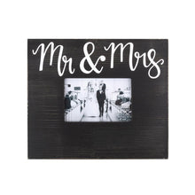 Load image into Gallery viewer, Mr. and Mrs. Black Box Frame with Handlettering
