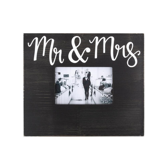 Mr. and Mrs. Black Box Frame with Handlettering