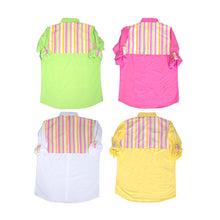 Load image into Gallery viewer, Back view of our Button-Up Cover Up Shirts
