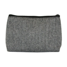 Load image into Gallery viewer, Our Black Herringbone Cosmetic Pouch
