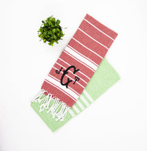 Load image into Gallery viewer, Holiday Dish towels monogrammed
