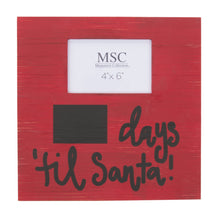 Load image into Gallery viewer, Front view of our Days Til Santa Frame
