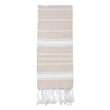 Load image into Gallery viewer, Fringe Stripe Dish Towel
