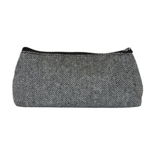 Load image into Gallery viewer, Front view of our Black Herringbone Grab &#39;N&#39; Go Pouch
