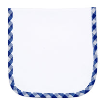 Load image into Gallery viewer, Blue Gingham Burp Cloth
